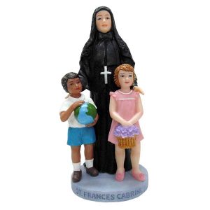 Cabrini Statue w/children 6"
