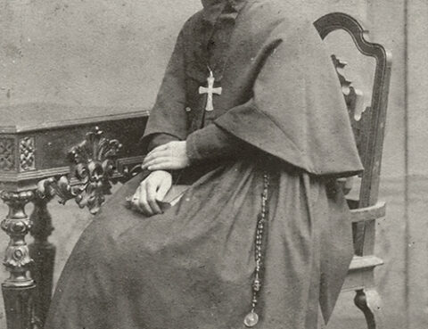 Photo of Mother Cabrini in 1880, the year she founded her order