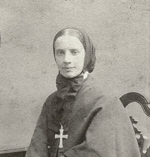 Photo of Mother Cabrini in 1880, the year she founded her order