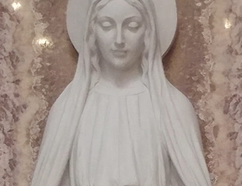 statue of Our Lady of Grace at St. Frances Cabrini Shrine NYC