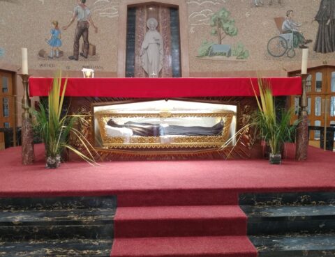 main altar at St. Frances Cabrini Shrine, NYC