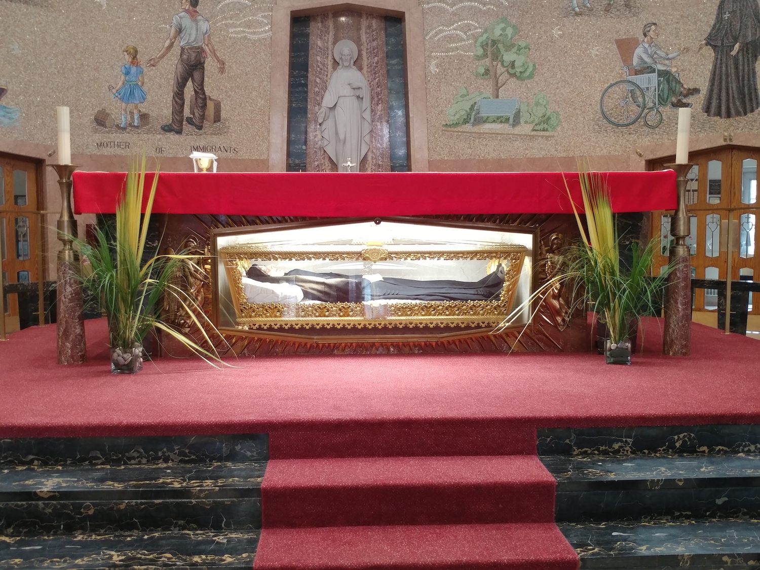 main altar at St. Frances Cabrini Shrine, NYC