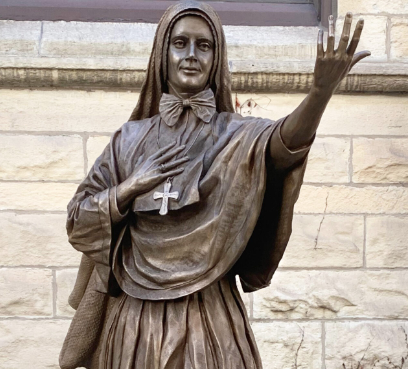 picture of statue of Mother Cabrini