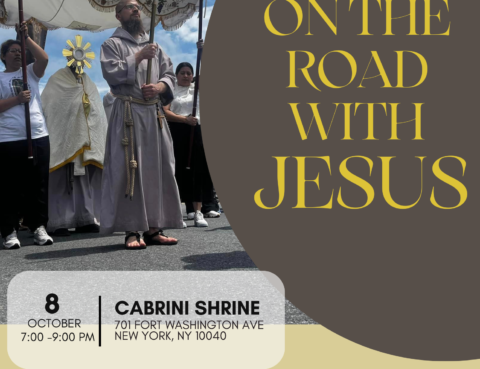 flyer for talk about eucharistic pilgrimage