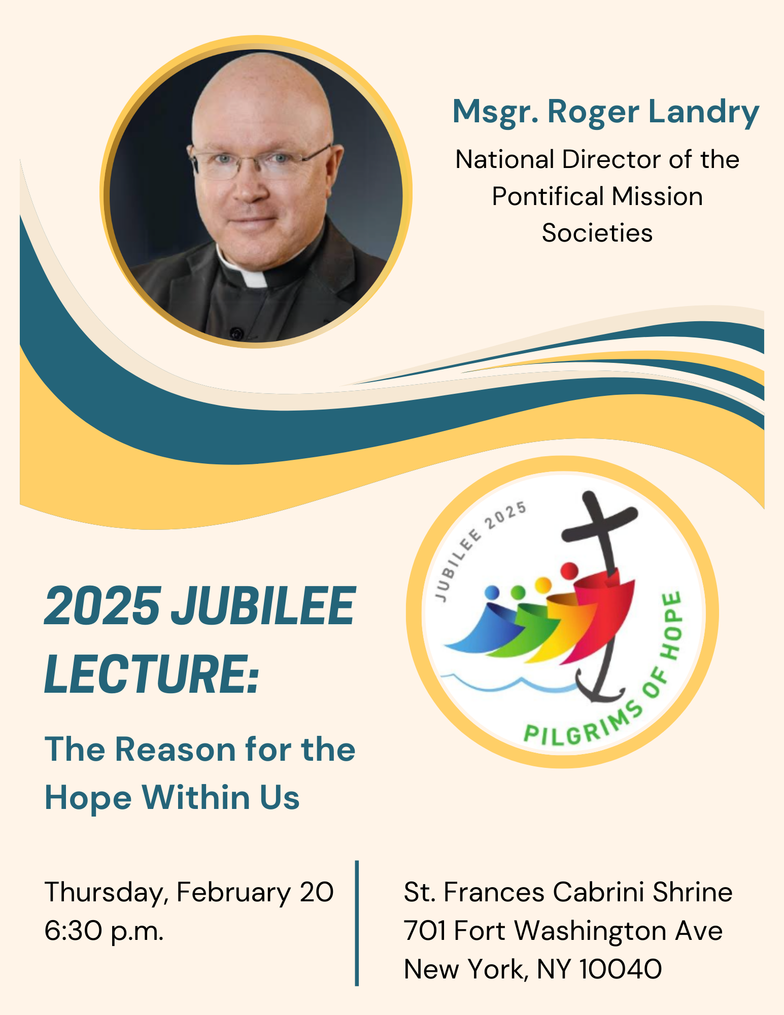 Jubilee lecture flyer Landry