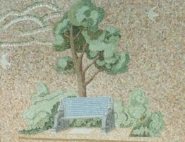 prayer bench mosaic